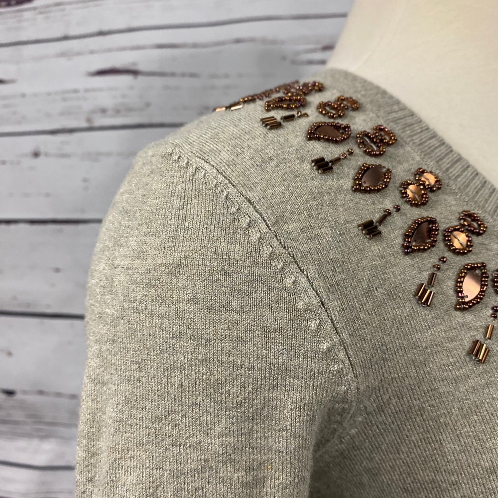 Cache Tan Beaded Sweater - Picture 11 of 14